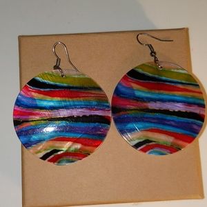 Multi color Shell Earrings